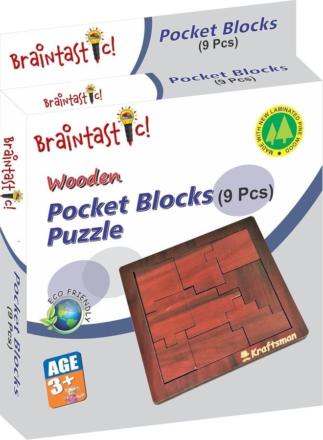 Braintastic مجموعة ألغاز خشبية محمولة من Braintastic لجميع الأعمار، تتضمن 16 قطعة (2×8، تركيب ذاتي)، مثالية كهدايا تذكارية لأعياد الميلاد، أو لعبة لوحية للسفر، أو هدايا تذكارية مع حقيبة سفر مناسبة لجميع الفئات العمرية. - Image 4